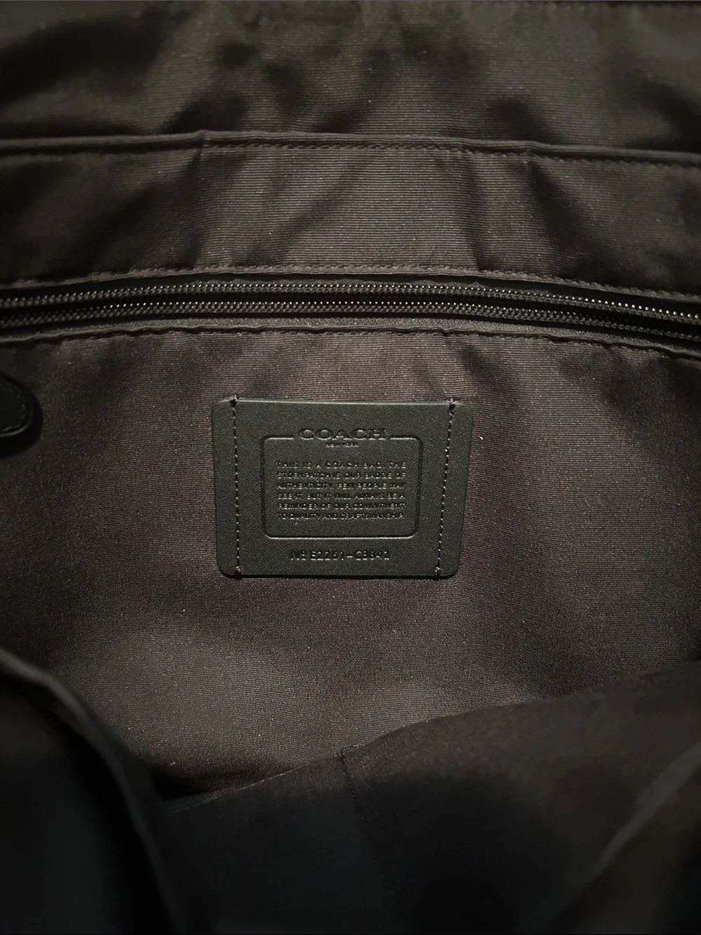 Coach Men's Gray/Black Signature Canvas Messenger Bag